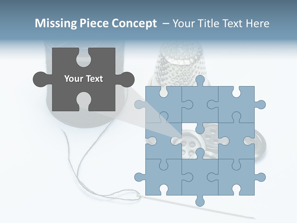 Spool Tool Cotton PowerPoint Template