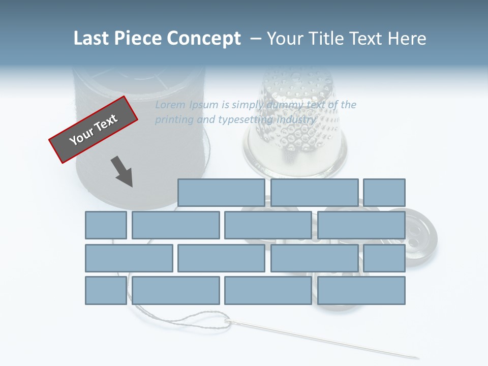 Spool Tool Cotton PowerPoint Template