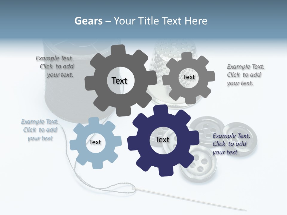 Spool Tool Cotton PowerPoint Template