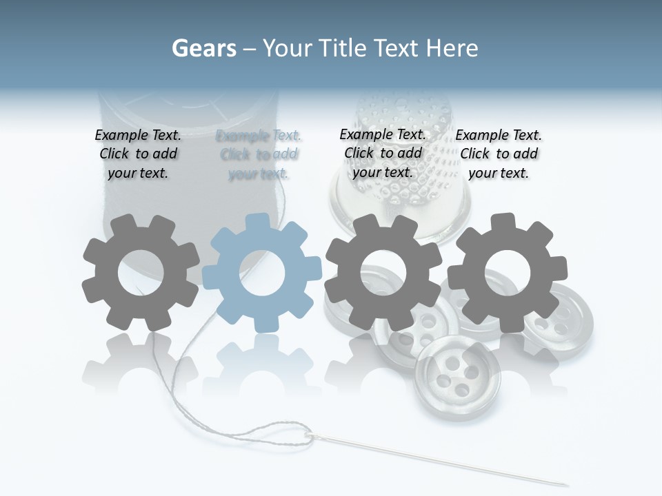 Spool Tool Cotton PowerPoint Template