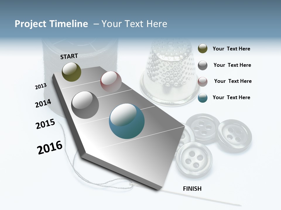Spool Tool Cotton PowerPoint Template