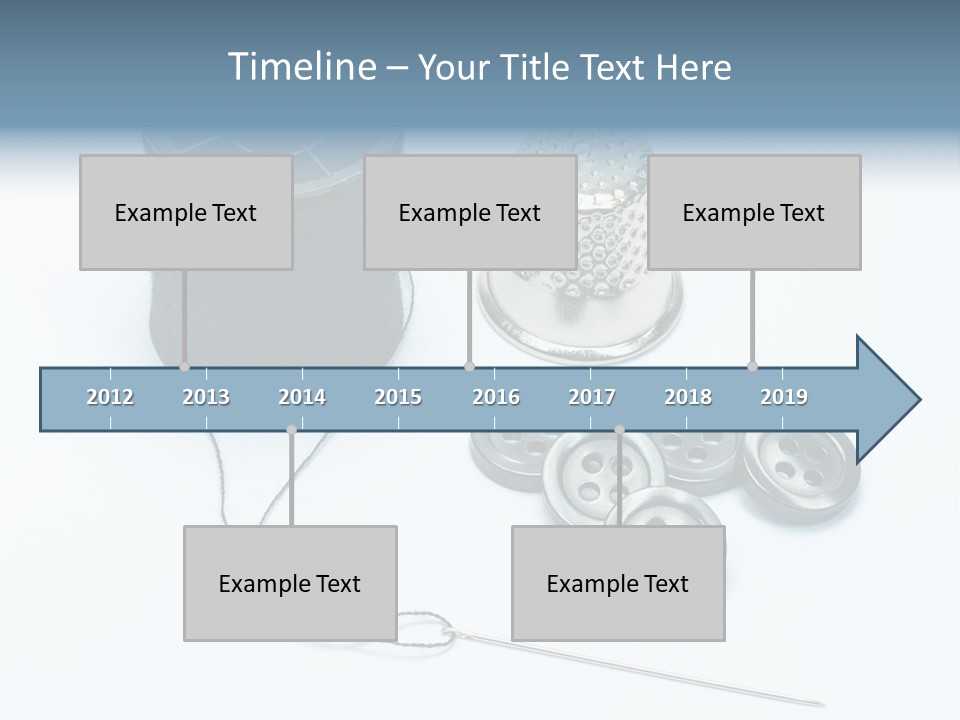 Spool Tool Cotton PowerPoint Template