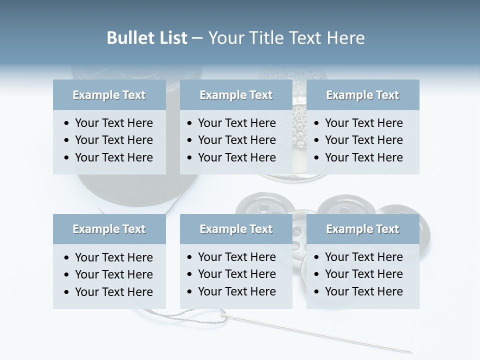 Spool Tool Cotton PowerPoint Template