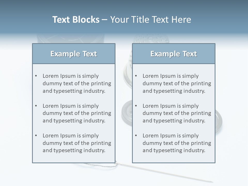 Spool Tool Cotton PowerPoint Template