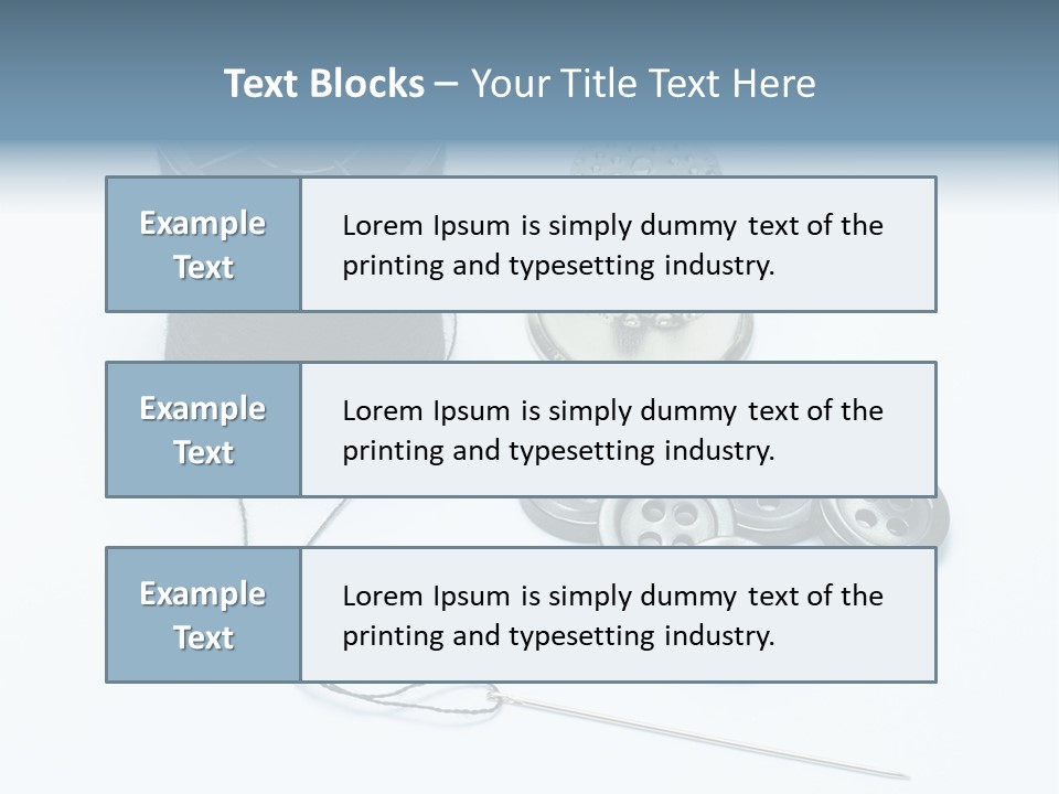 Spool Tool Cotton PowerPoint Template
