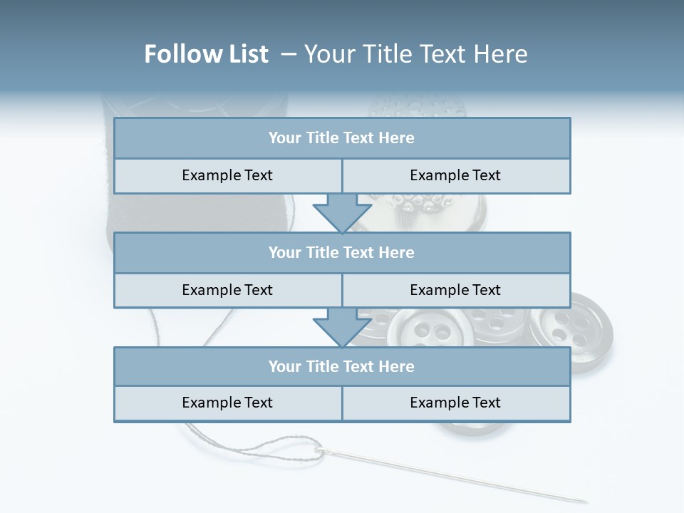 Spool Tool Cotton PowerPoint Template