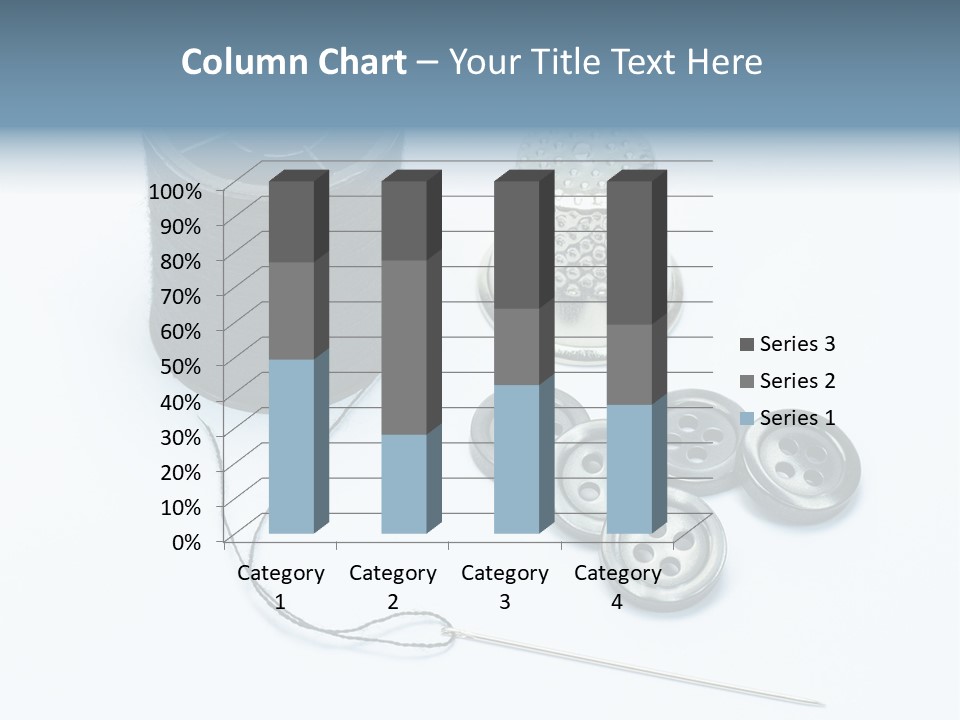 Spool Tool Cotton PowerPoint Template