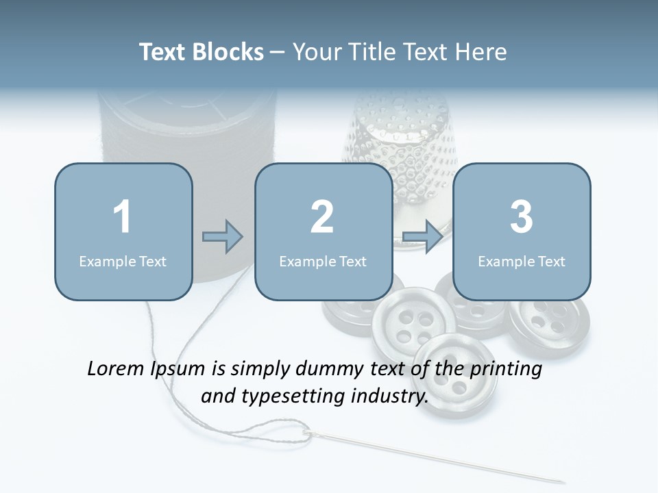 Spool Tool Cotton PowerPoint Template