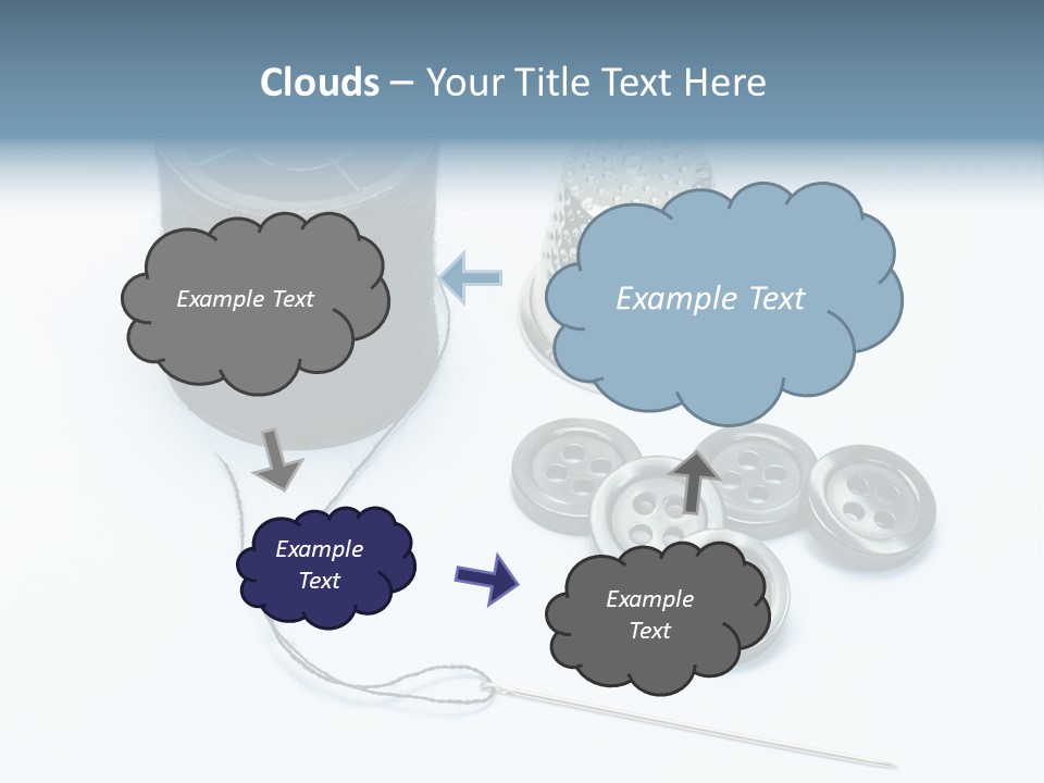 Spool Tool Cotton PowerPoint Template