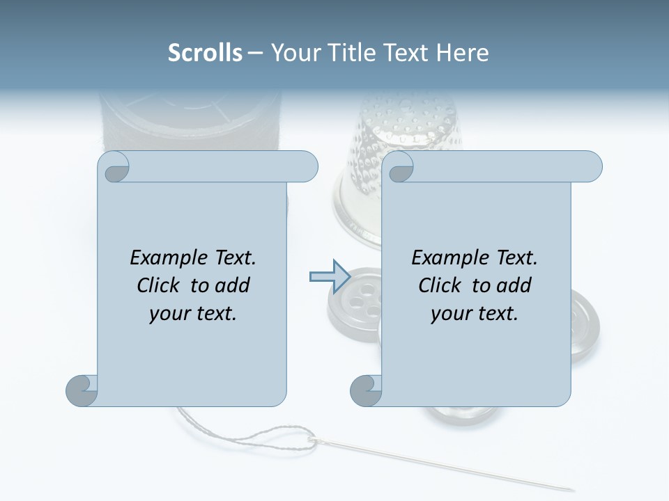 Spool Tool Cotton PowerPoint Template