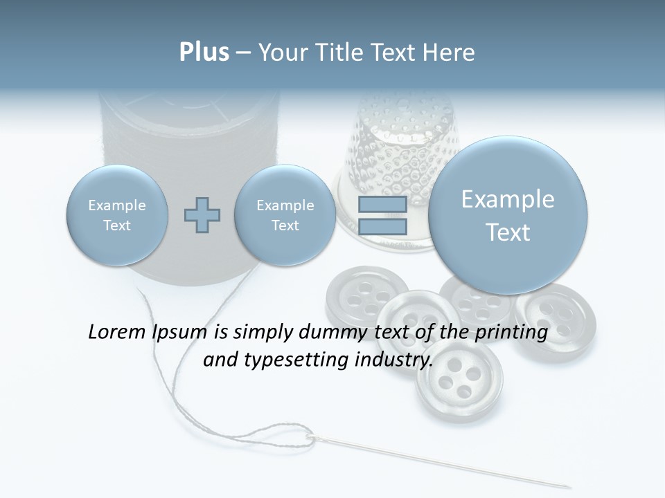 Spool Tool Cotton PowerPoint Template