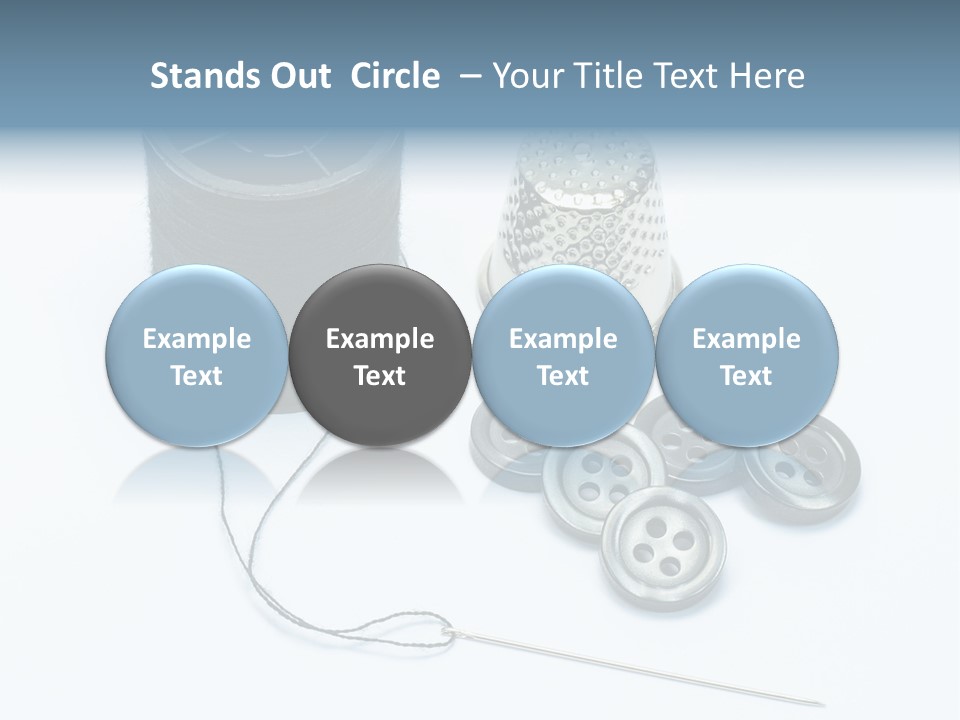 Spool Tool Cotton PowerPoint Template