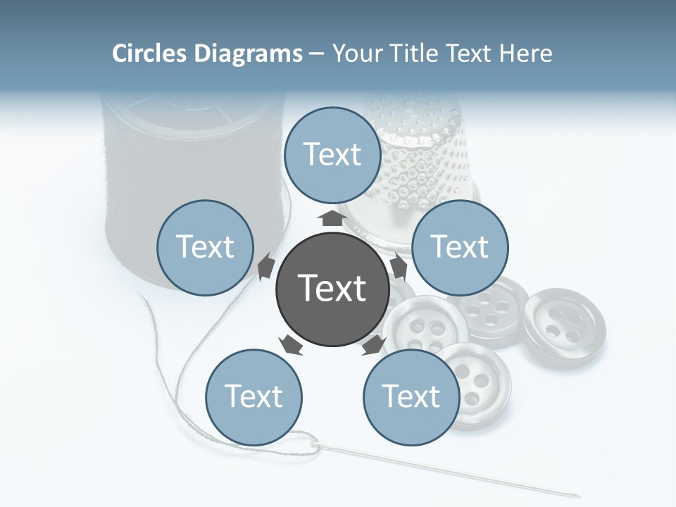 Spool Tool Cotton PowerPoint Template