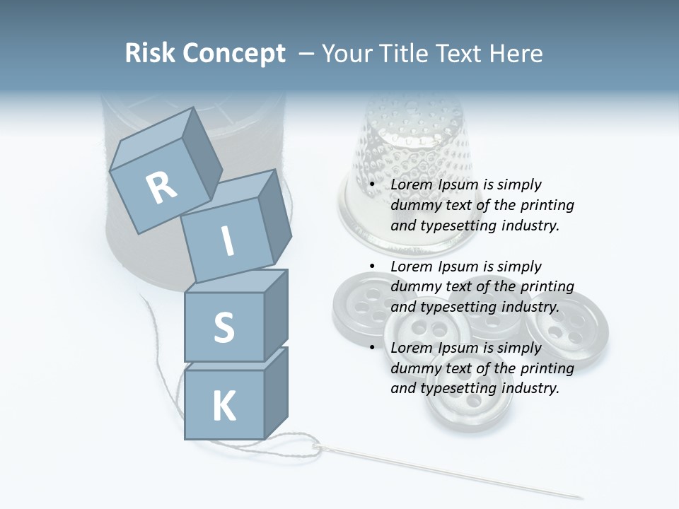 Spool Tool Cotton PowerPoint Template