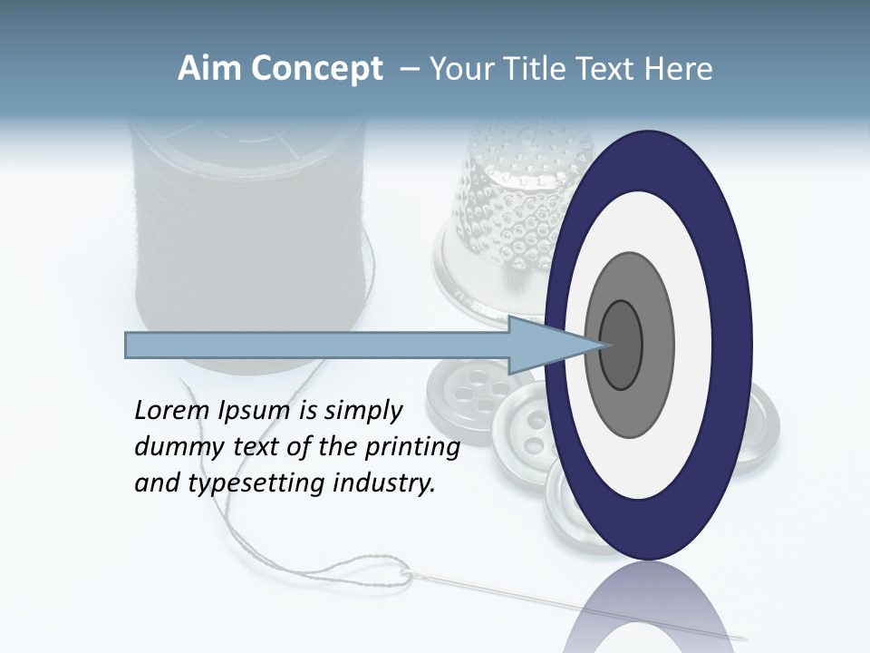 Spool Tool Cotton PowerPoint Template