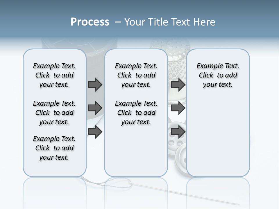 Spool Tool Cotton PowerPoint Template