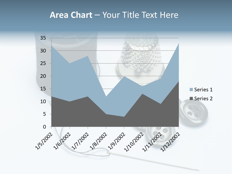 Spool Tool Cotton PowerPoint Template