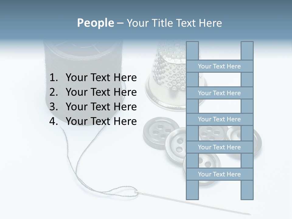Spool Tool Cotton PowerPoint Template