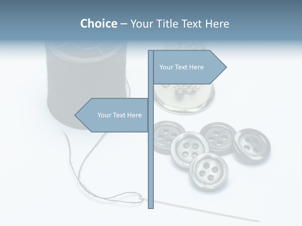 Spool Tool Cotton PowerPoint Template