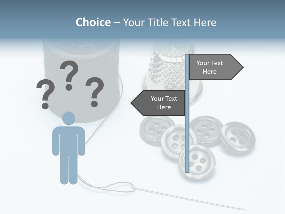 Spool Tool Cotton PowerPoint Template