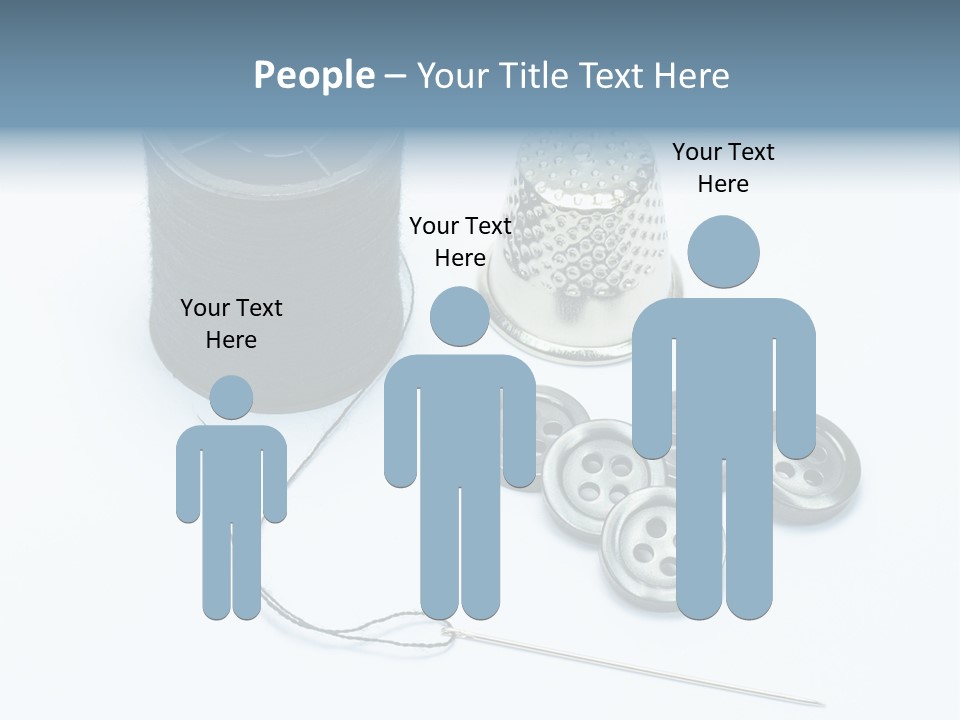 Spool Tool Cotton PowerPoint Template