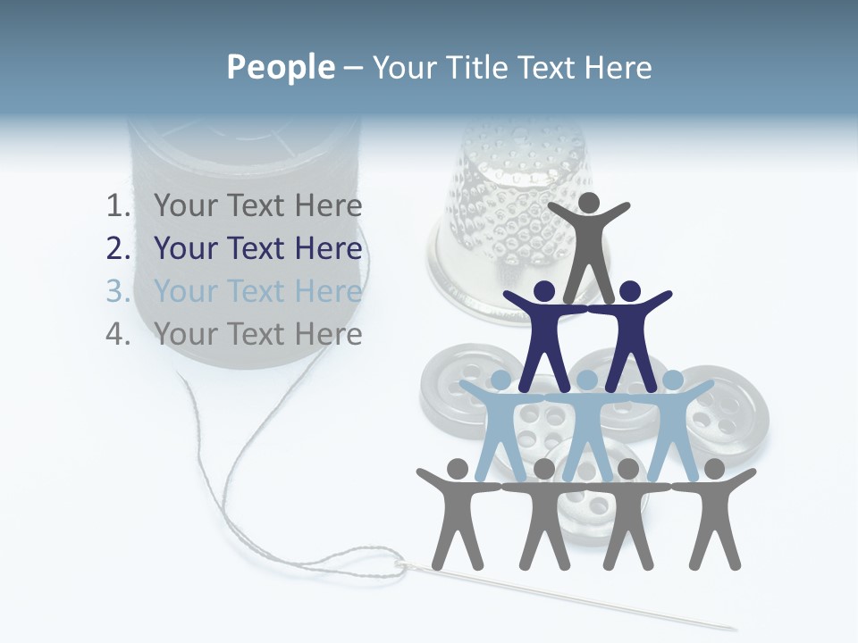 Spool Tool Cotton PowerPoint Template