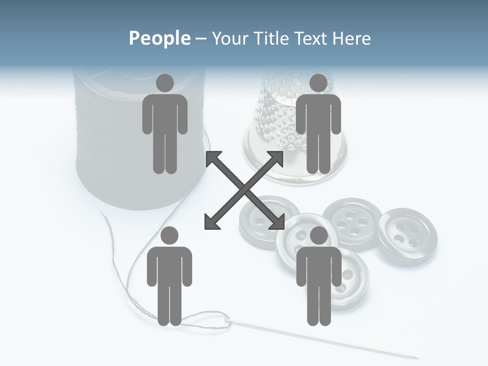 Spool Tool Cotton PowerPoint Template