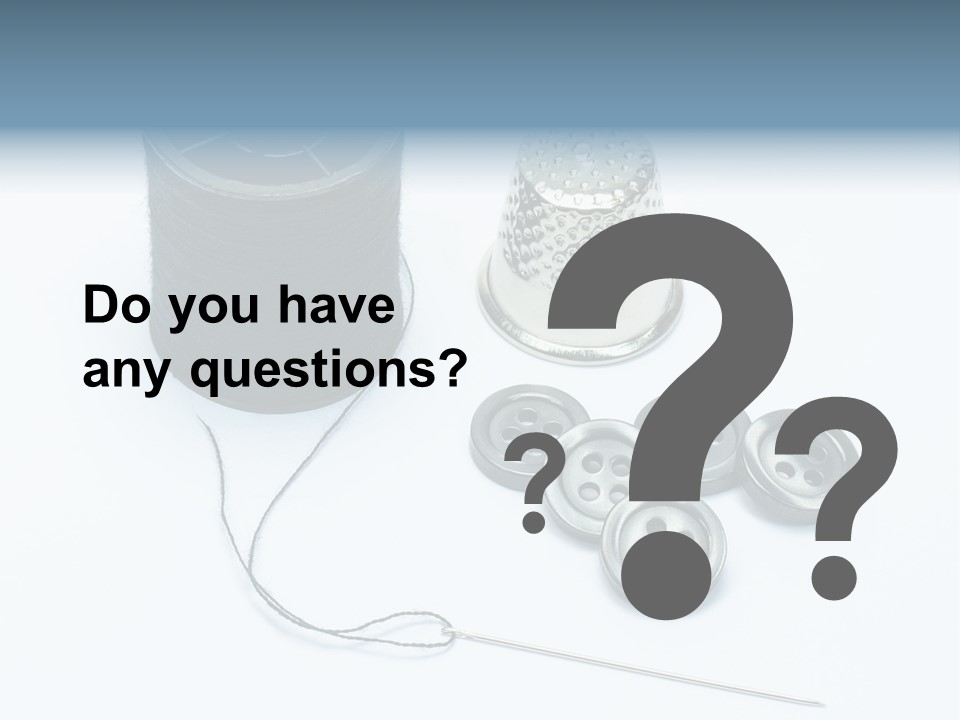 Spool Tool Cotton PowerPoint Template