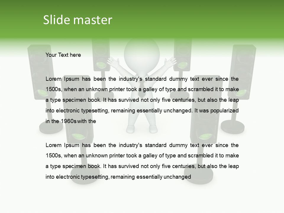 Highway Safety Forbidden PowerPoint Template