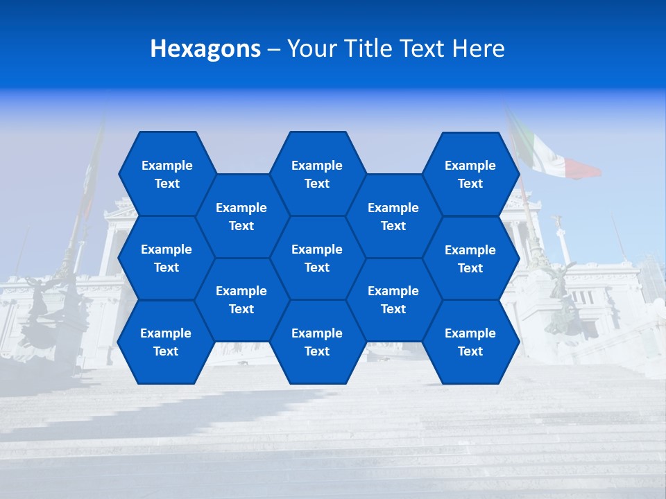 Statue Forum White PowerPoint Template