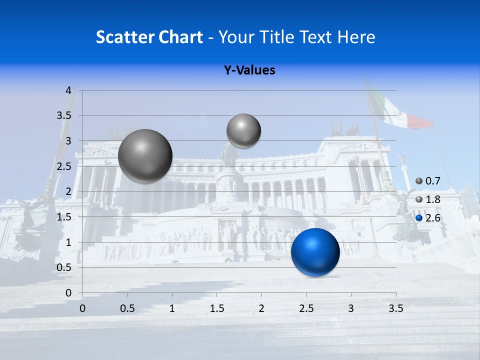 Statue Forum White PowerPoint Template