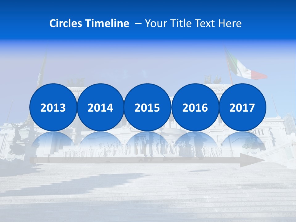 Statue Forum White PowerPoint Template