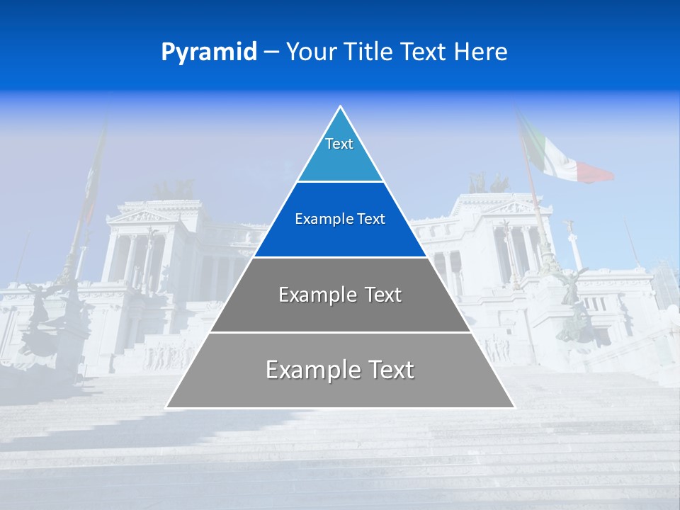 Statue Forum White PowerPoint Template
