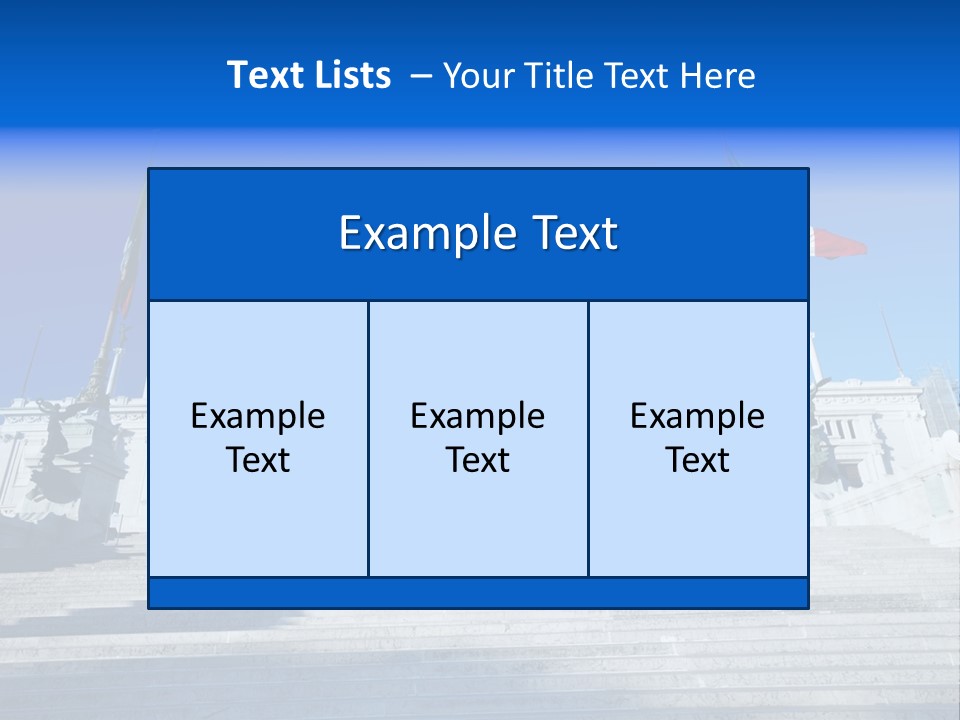 Statue Forum White PowerPoint Template