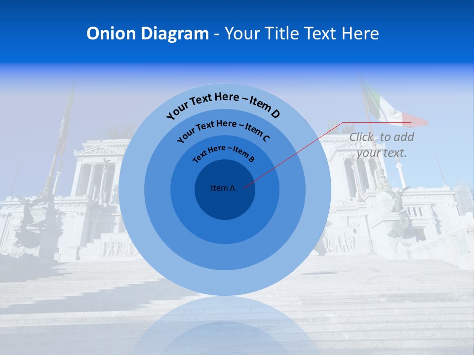 Statue Forum White PowerPoint Template