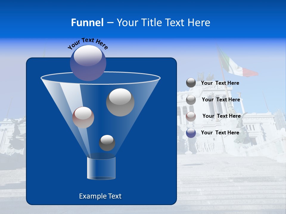 Statue Forum White PowerPoint Template