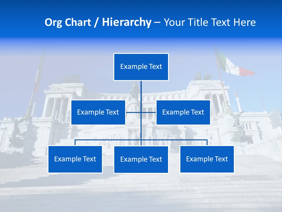 Statue Forum White PowerPoint Template