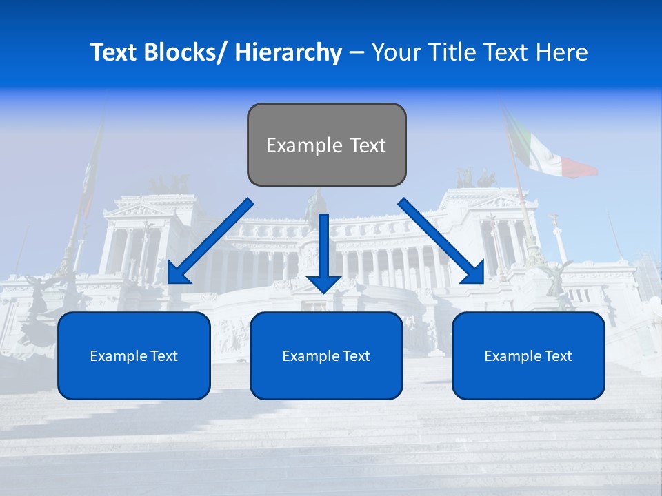Statue Forum White PowerPoint Template