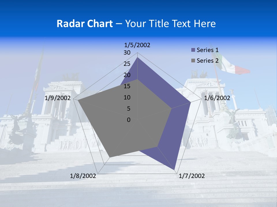 Statue Forum White PowerPoint Template