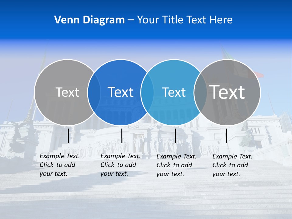 Statue Forum White PowerPoint Template