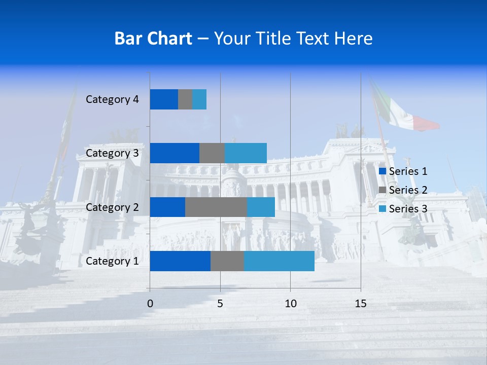 Statue Forum White PowerPoint Template