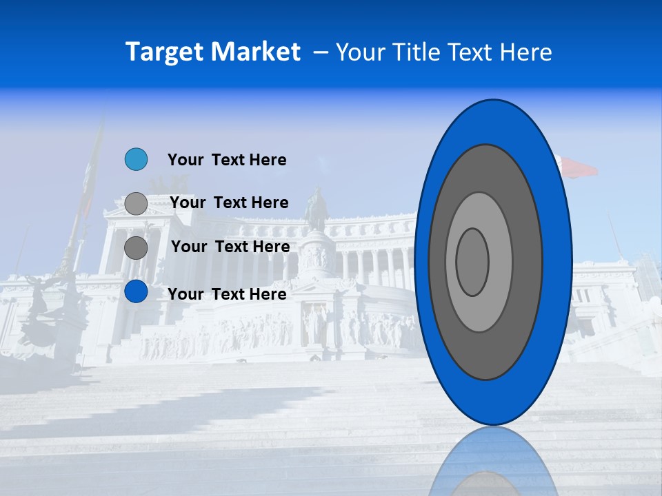 Statue Forum White PowerPoint Template