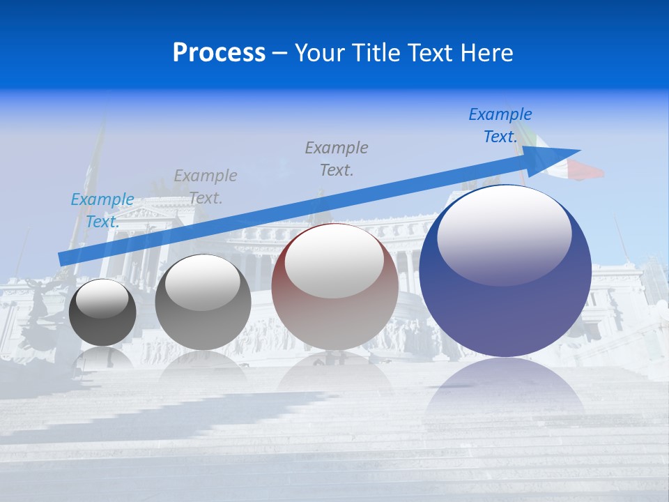 Statue Forum White PowerPoint Template