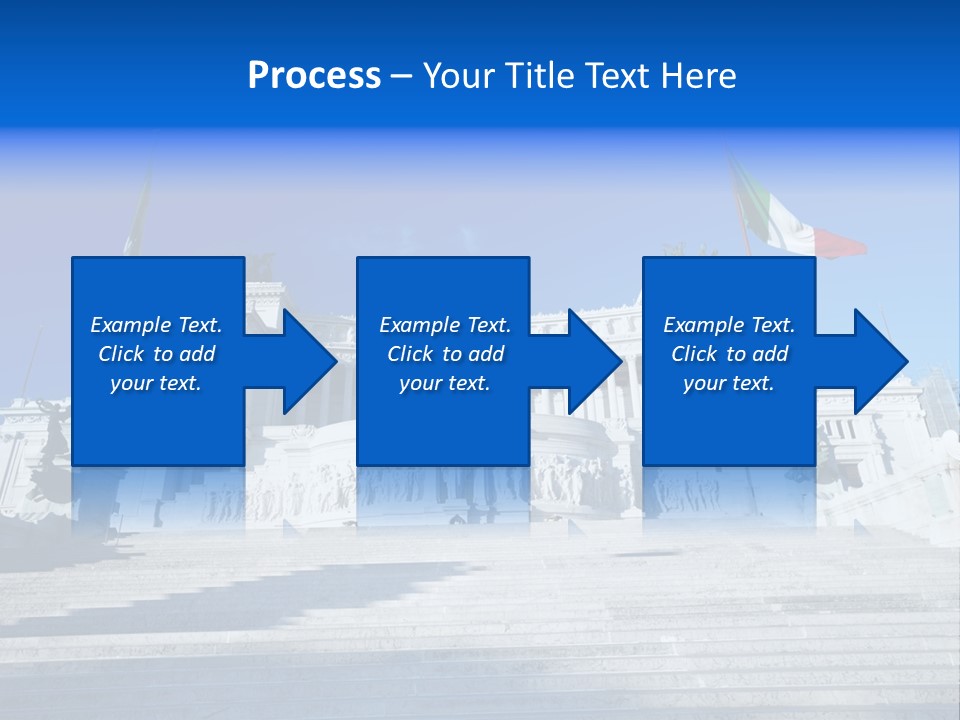 Statue Forum White PowerPoint Template