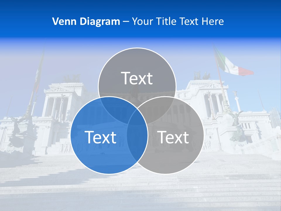 Statue Forum White PowerPoint Template