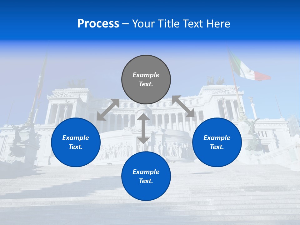 Statue Forum White PowerPoint Template
