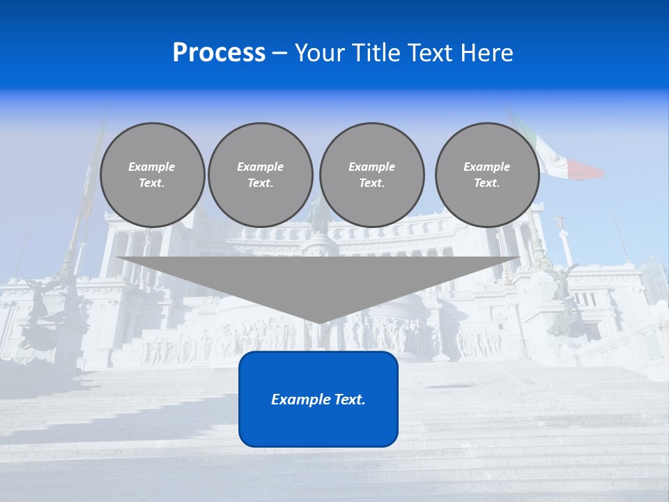 Statue Forum White PowerPoint Template