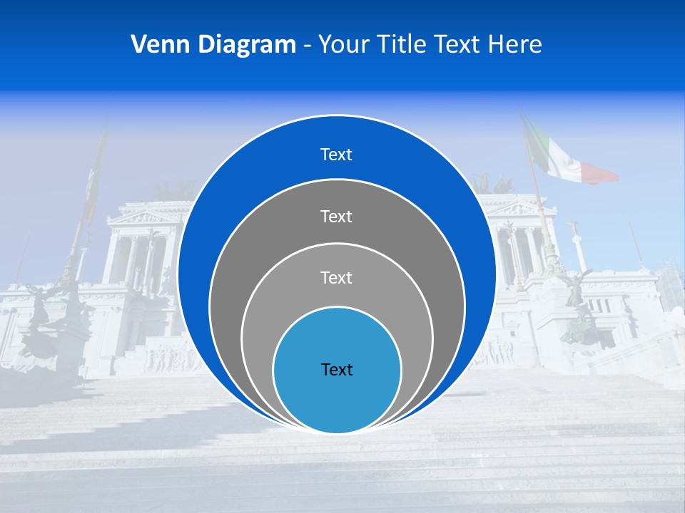 Statue Forum White PowerPoint Template
