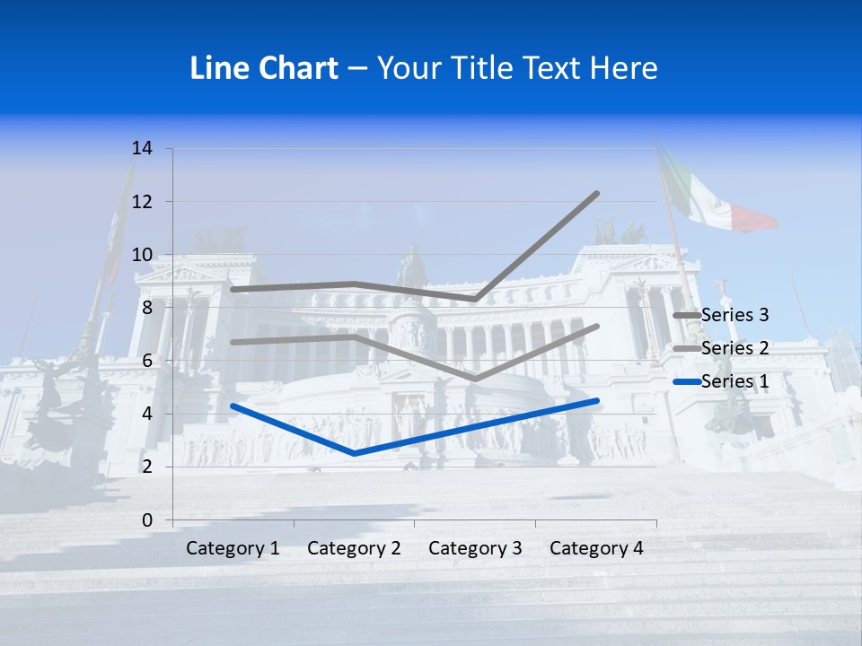 Statue Forum White PowerPoint Template