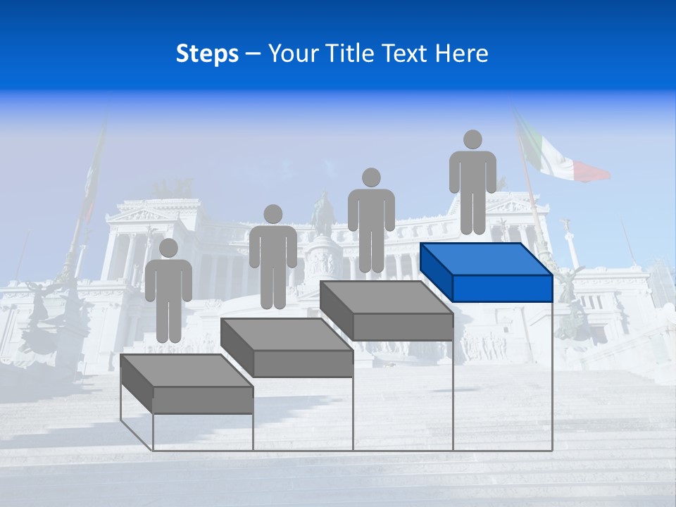 Statue Forum White PowerPoint Template